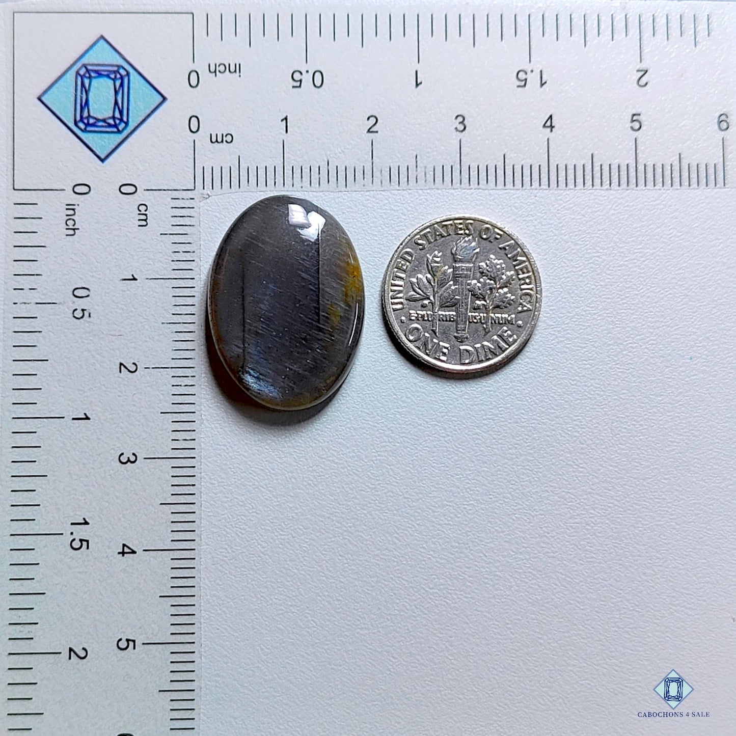 Black Moonstone Oval Cabochons