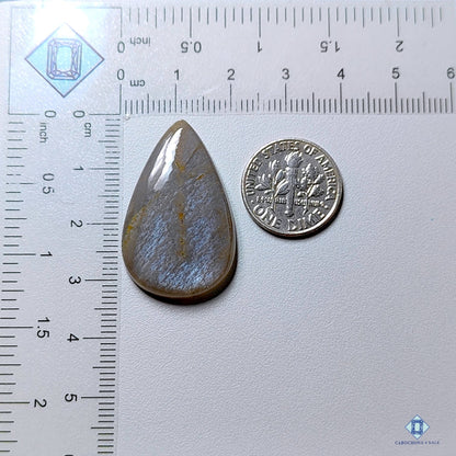 Black Moonstone Pear Cabochons