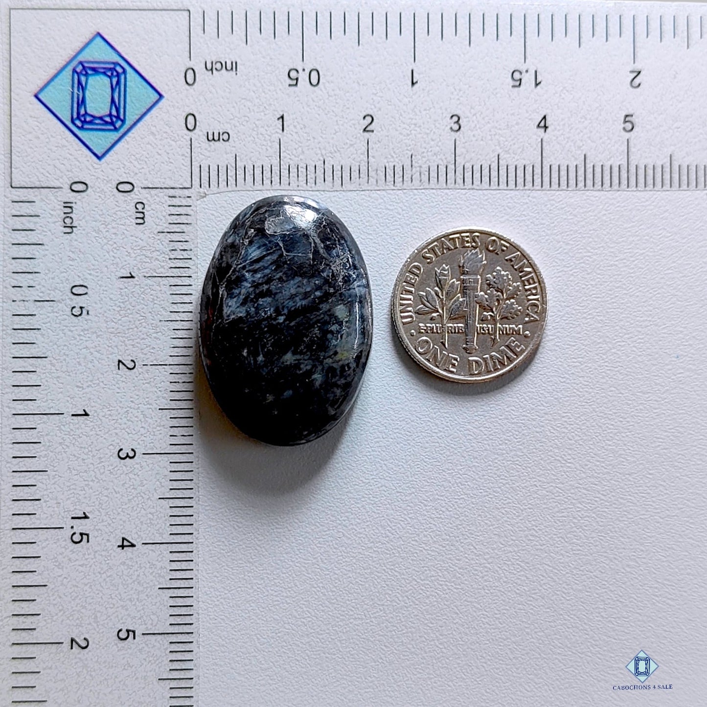 Black Moonstone Oval Cabochons