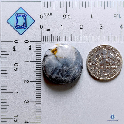 Black Moonstone Round Cabochons