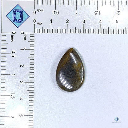 Black Moonstone Pear Cabochons