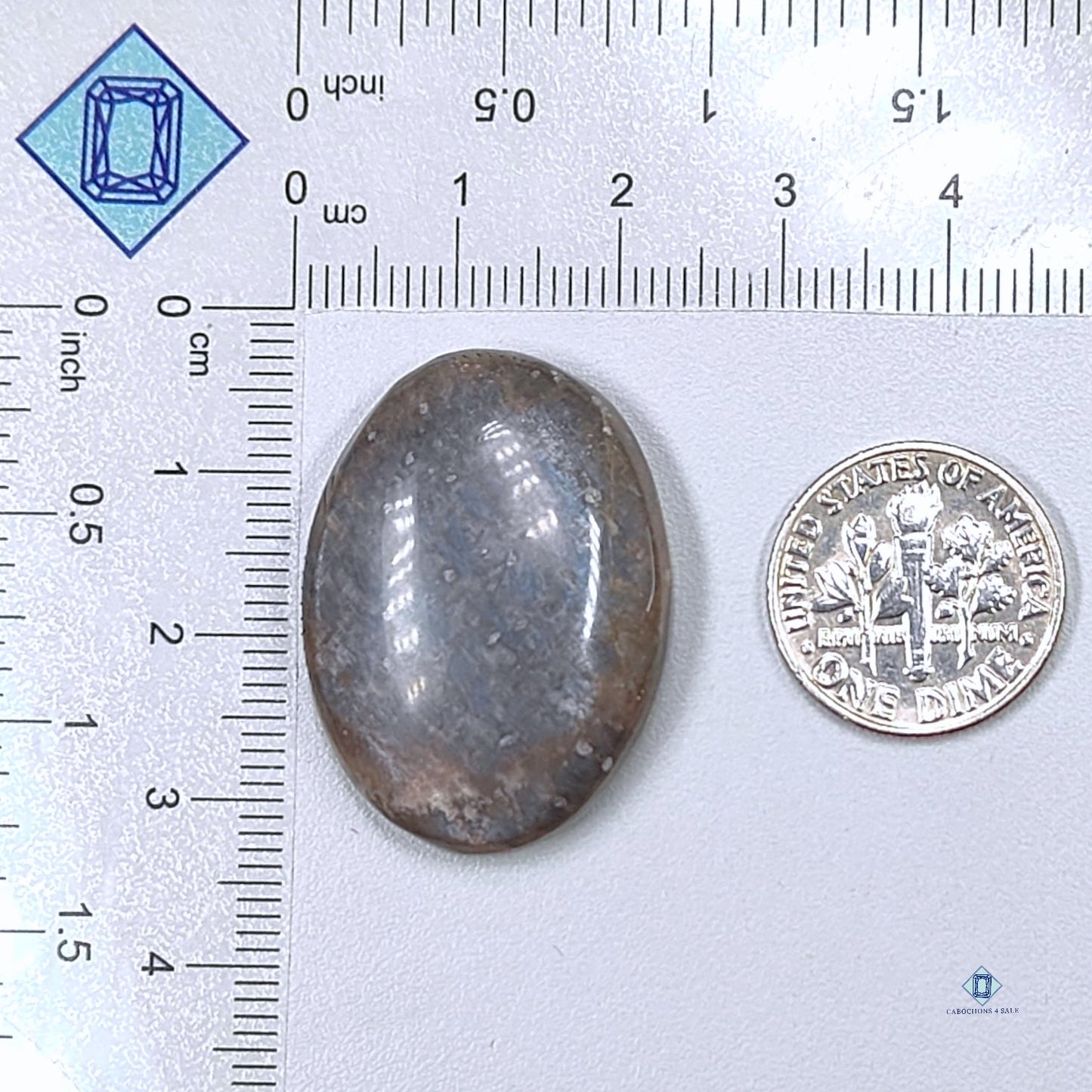 Black Moonstone Oval Cabochons