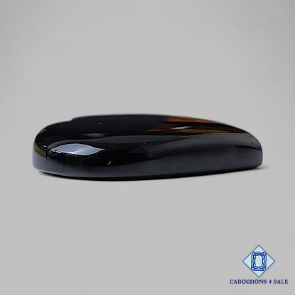 Tallas de corazón de piedra preciosa de ónix negro natural de 31 x 32 x 5 mm, procedentes de Brasil, disponibles para la venta.