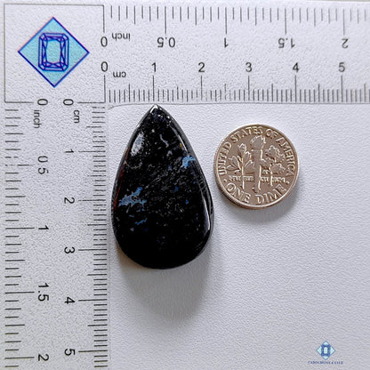 Black Onyx Pear Cabochons