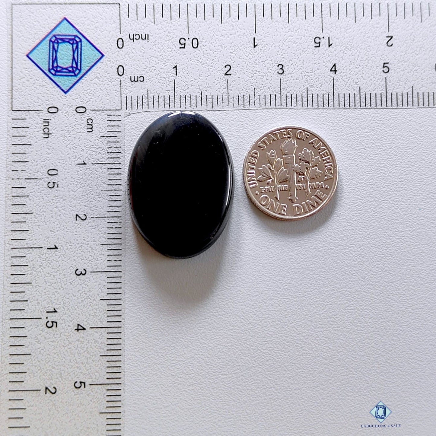 Black Onyx Oval Cabochons