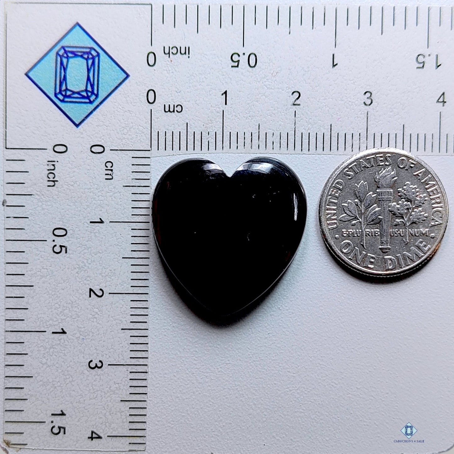 Black Onyx Heart Carvings