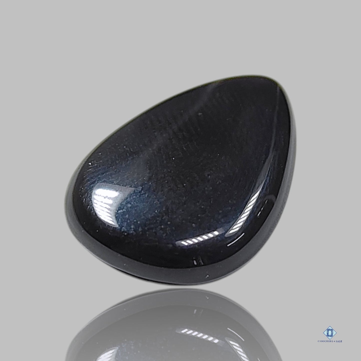 Black Onyx Pear Cabochons