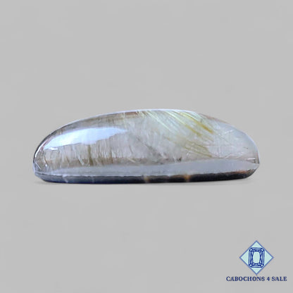 Natural Black Onyx + Rutile Quartz Doublet Gemstone Oval Doublets 21*11*6mm from 0 available for sale