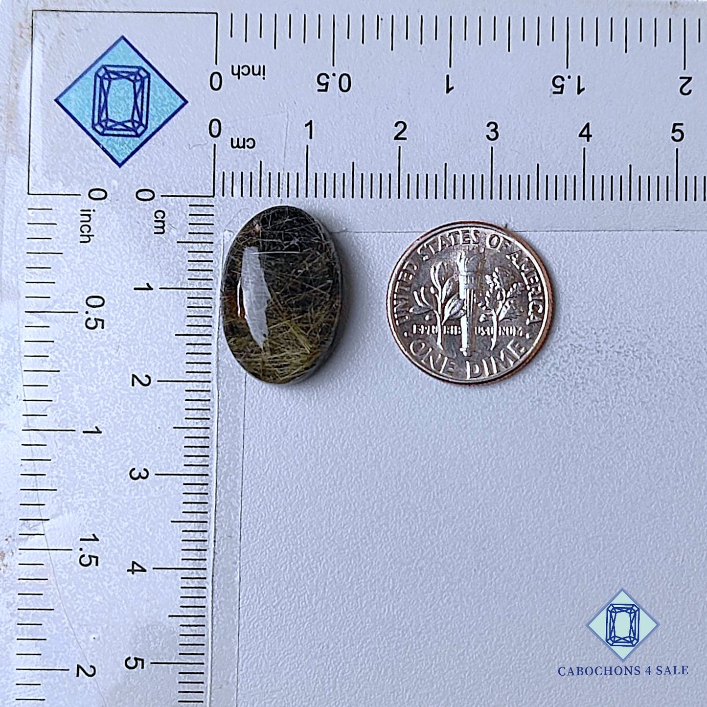 Black Onyx + Rutile Quartz Doublet Gemstone  Oval Doublets 19*13*7mm available for sale