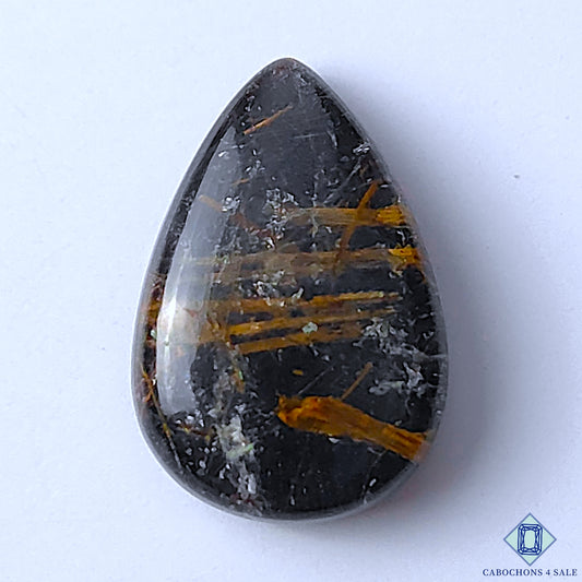 Black Onyx Rutile Quartz Doublets