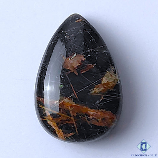Black Onyx Rutile Quartz Doublets