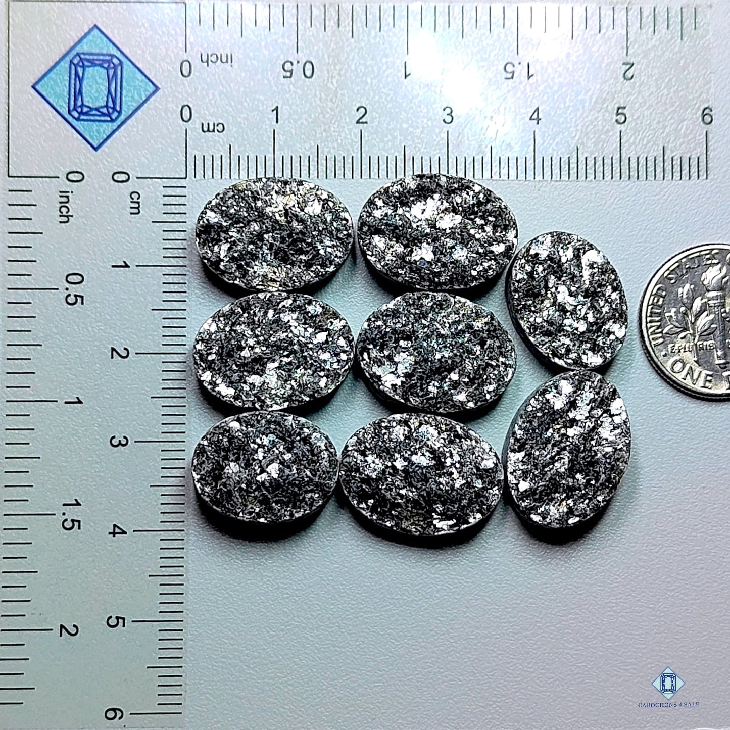 Black Mica  Oval Lots