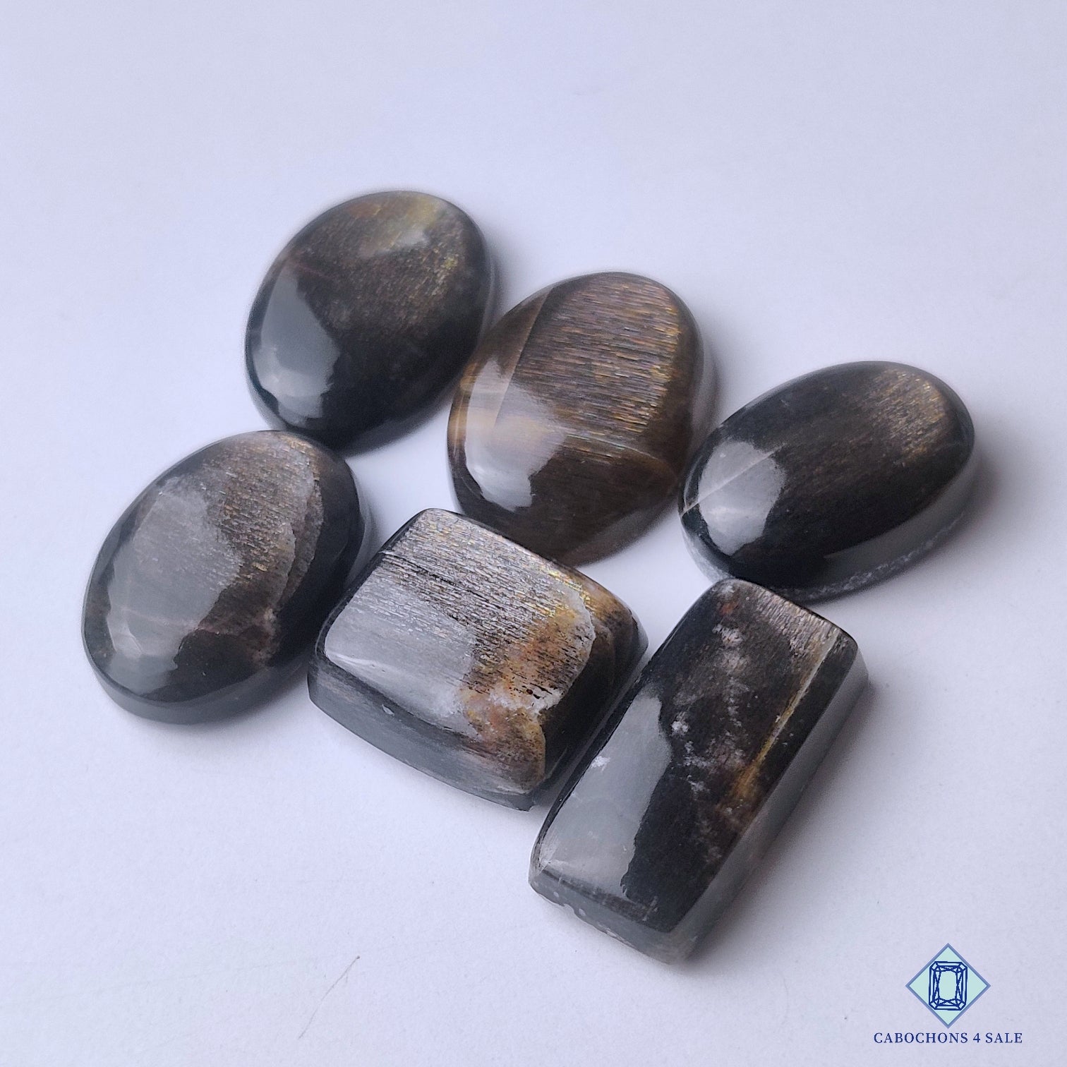 Black Rainbow Lattice Sunstone