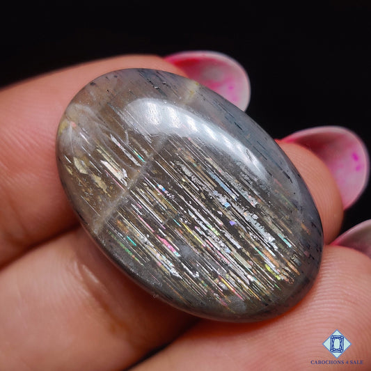 Black Rainbow Lattice Sunstone