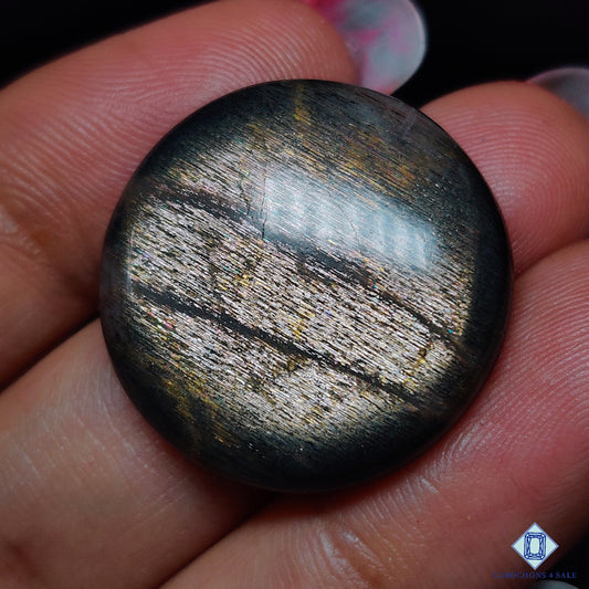 Black Rainbow Lattice Sunstone
