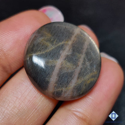 Black Rainbow Lattice Sunstone