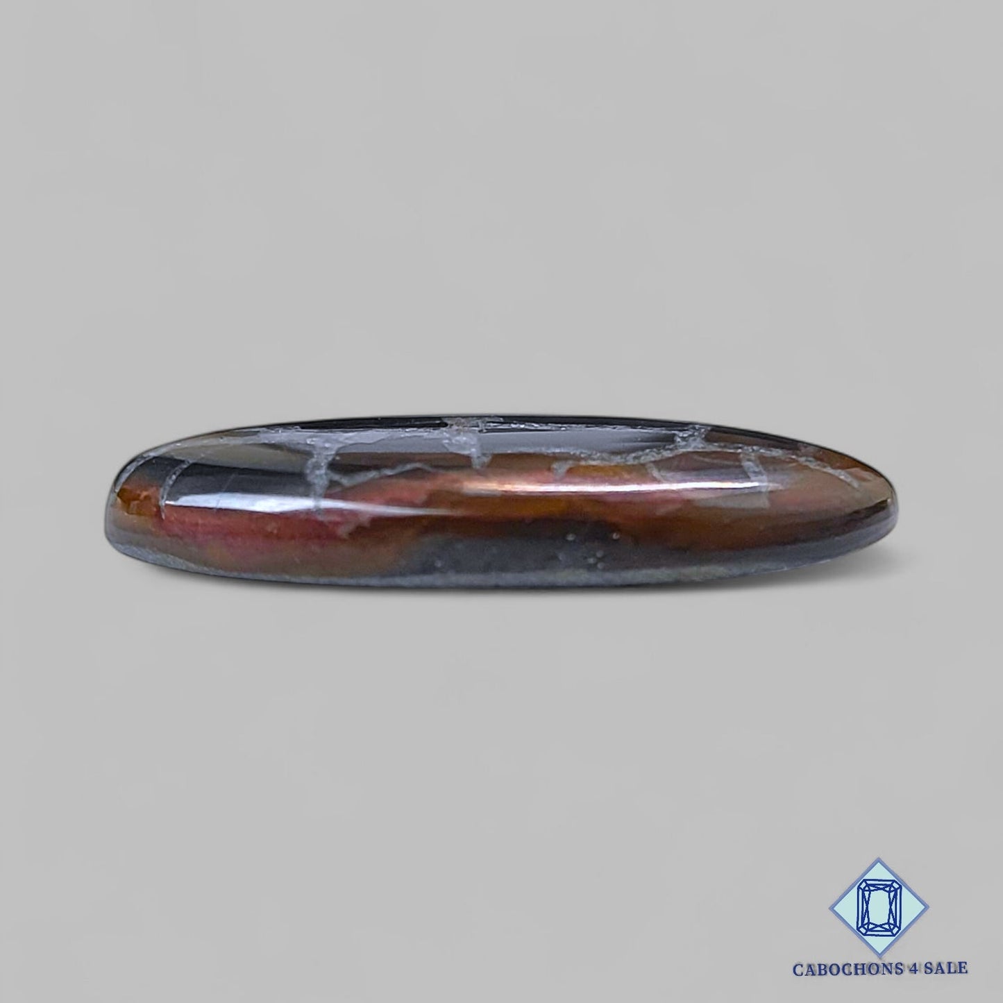 Natural Black Septarian Gemstone  Oval Cabochons 28*18*4mm from Morocco  available for sale