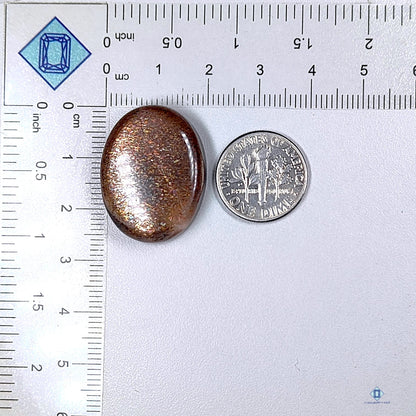 Black Sunstone Oval Cabochons