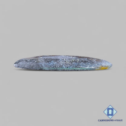 Natural Black Sunstone (Midnight Quartz) Gemstone Oval Rose Cut 38*19*4mm available for sale