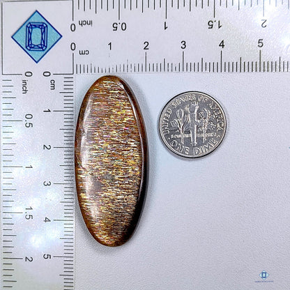 Black Tanzania Rainbow Lattice Sunstone Oval Cabochons