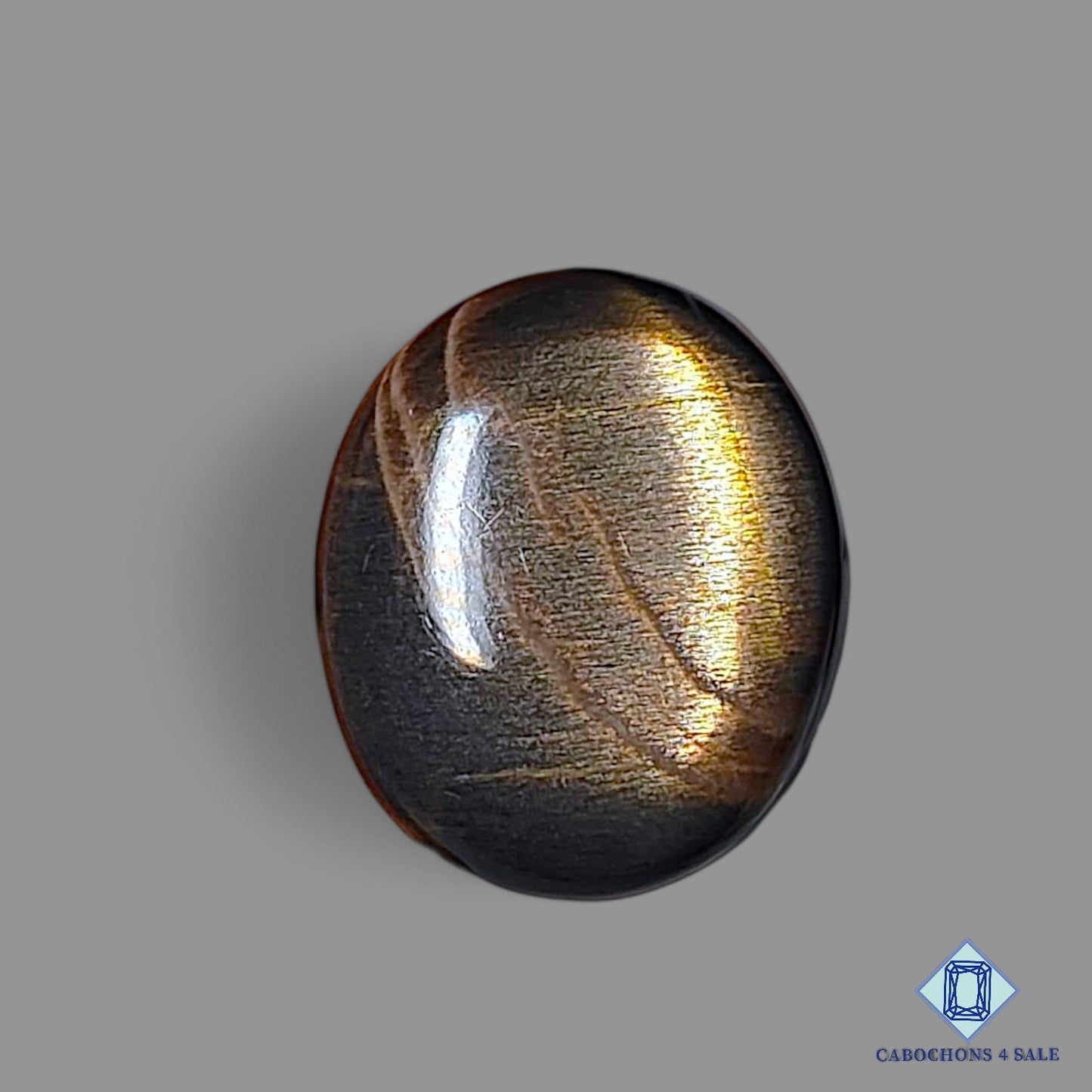 Natural Black Tanzanian Gemstone Oval Cabochons 24*20*7mm from Tanzania available for sale