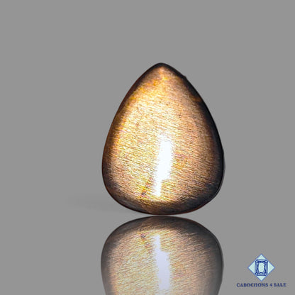 Cabujones de pera de piedra preciosa negra natural de Tanzania, 36 x 28 x 6 mm, disponibles para la venta. 