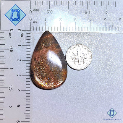 Black Tanzanian Rainbow Lattice Sunstone
