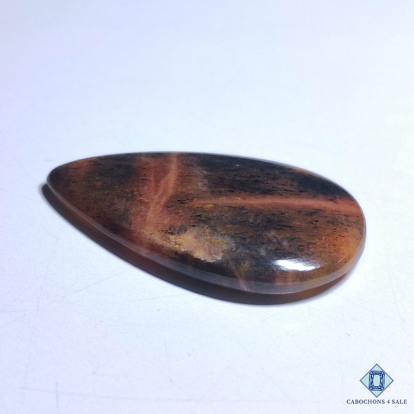 Black Tanzanian Rainbow Lattice Sunstone