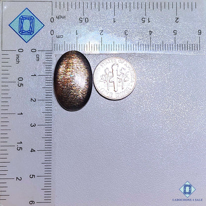 Black Tanzanian Rainbow Lattice Sunstone