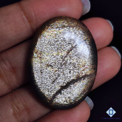 Black Tanzanian Rainbow Lattice Sunstone