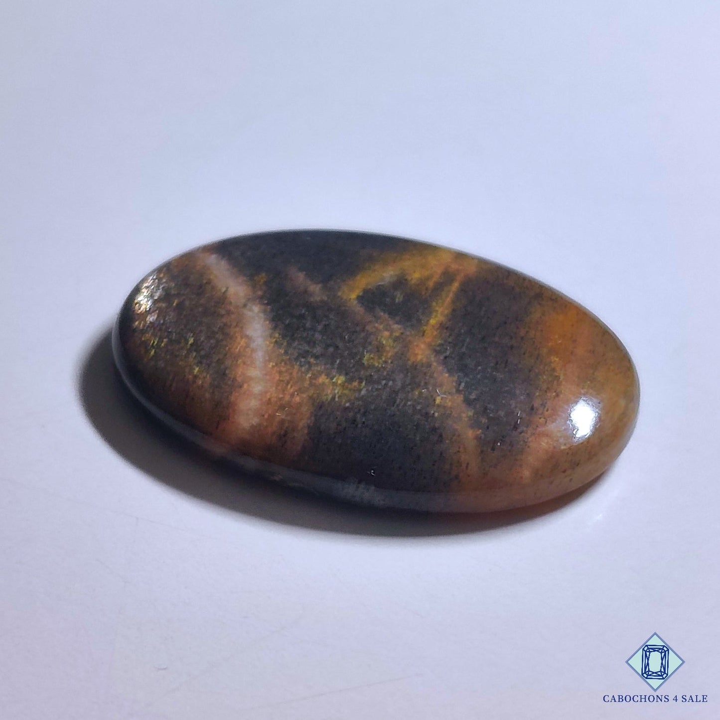 Black Tanzanian Rainbow Lattice Sunstone