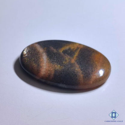 Black Tanzanian Rainbow Lattice Sunstone