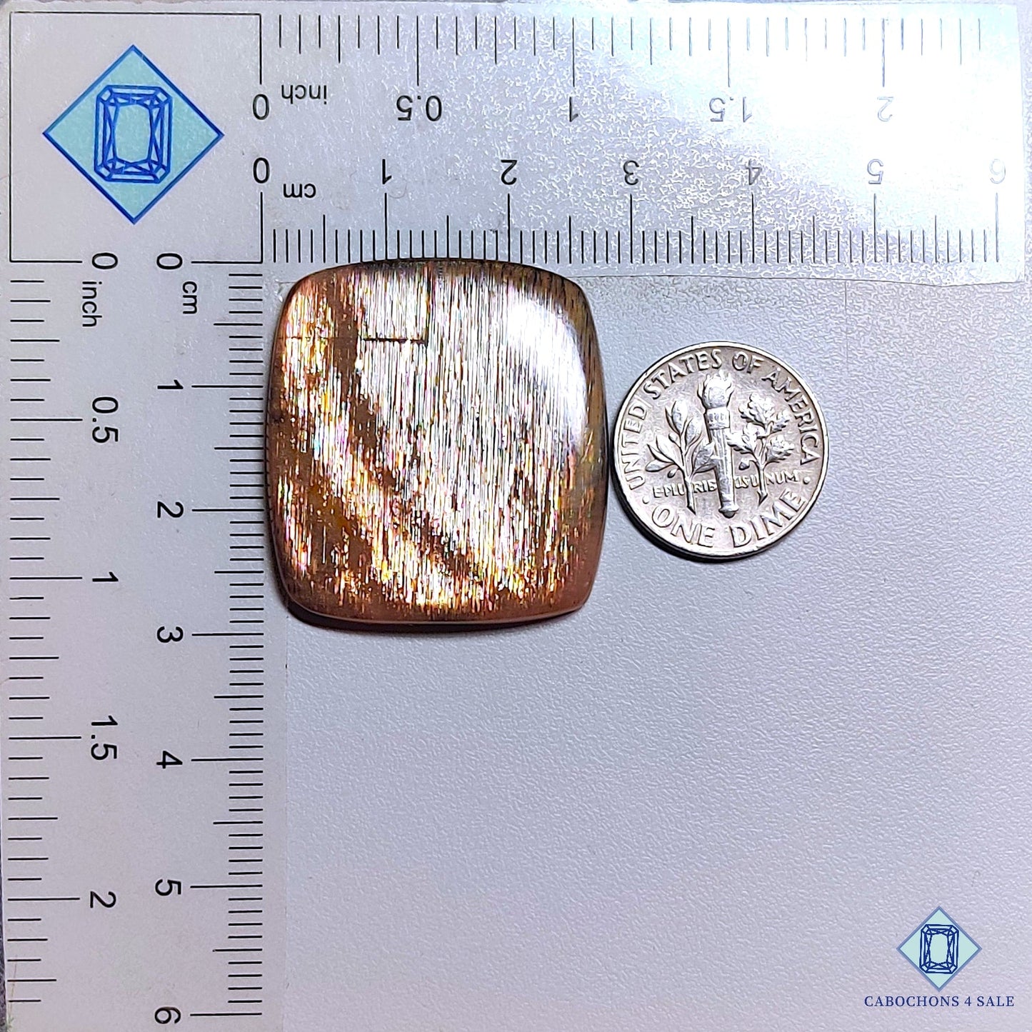 Black Tanzanian Rainbow Lattice Sunstone