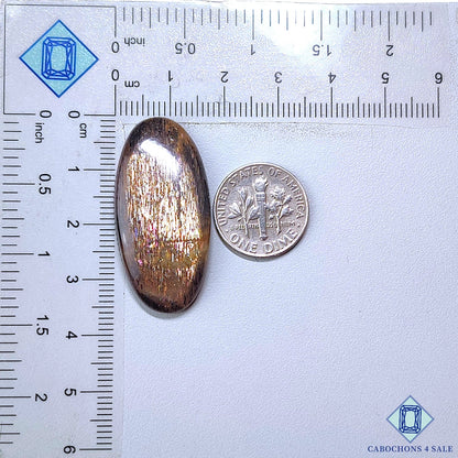 Black Tanzanian Rainbow Lattice Sunstone