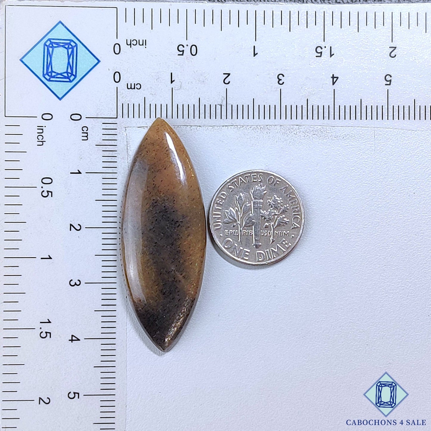 Black Tanzanian Rainbow Lattice Sunstone