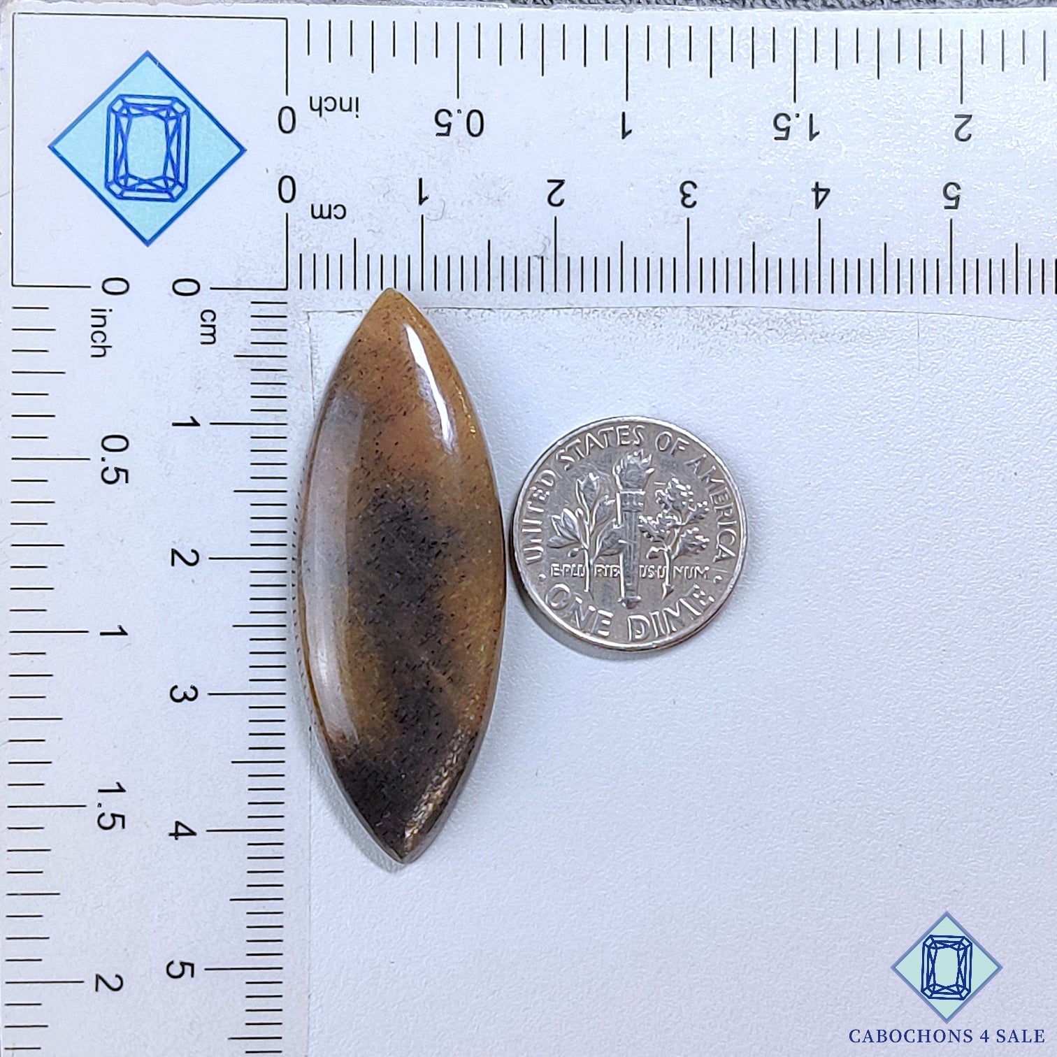 Black Tanzanian Rainbow Lattice Sunstone