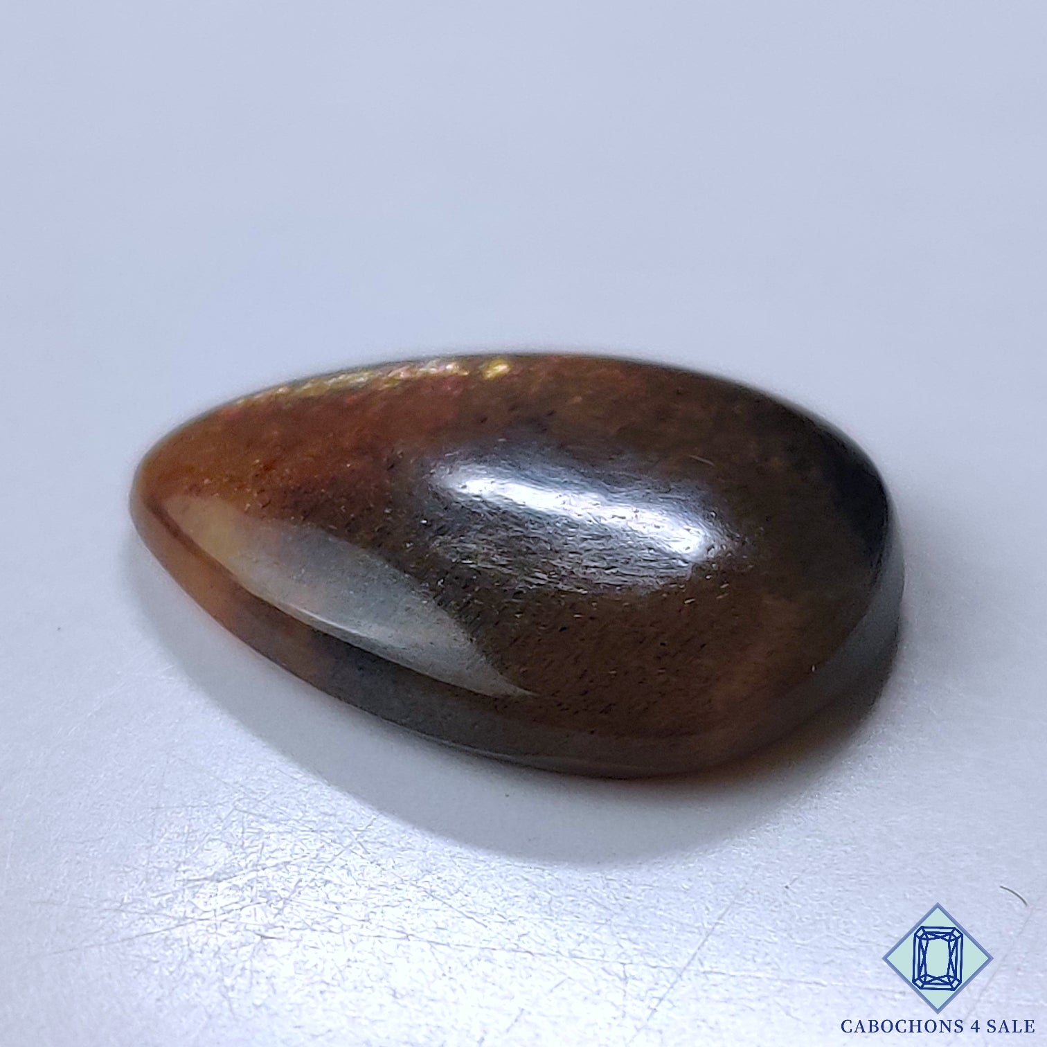 Black Tanzanian Rainbow Lattice Sunstone