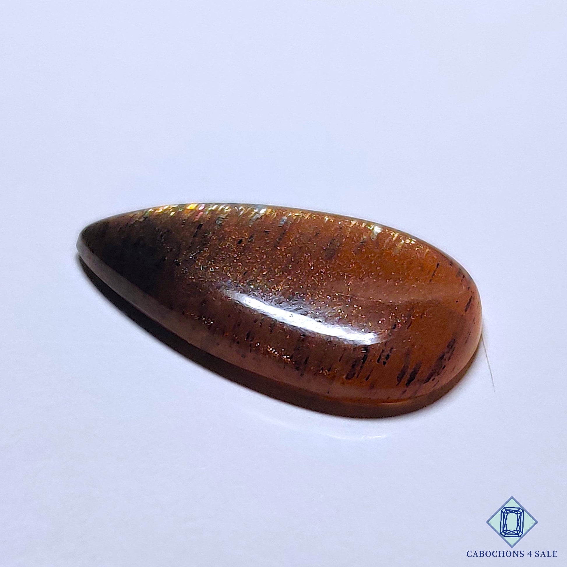 Black Tanzanian Rainbow Lattice Sunstone