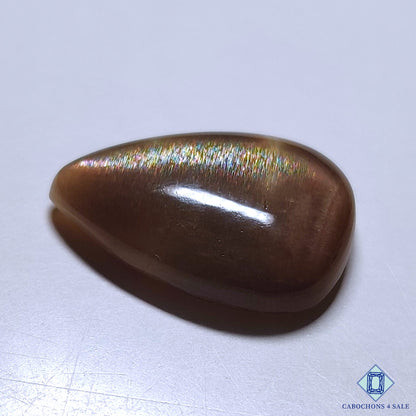 Black Tanzanian Rainbow Lattice Sunstone
