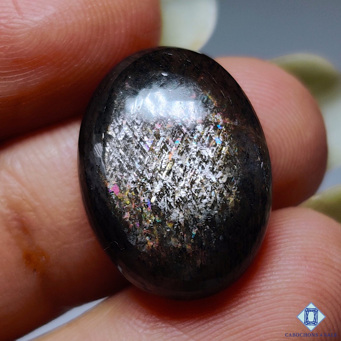 Black Tanzanian Sunstone