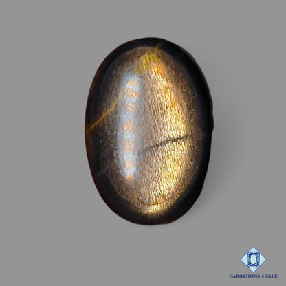 Natural Black Tanzanian Sunstone Gemstone Oval Cabochons 26*18*6mm from Tanzania available for sale