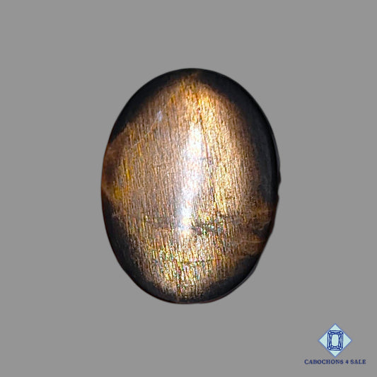 Natural Black Tanzanian Sunstone Gemstone Oval Cabochons 29*22*6mm from Tanzania available for sale