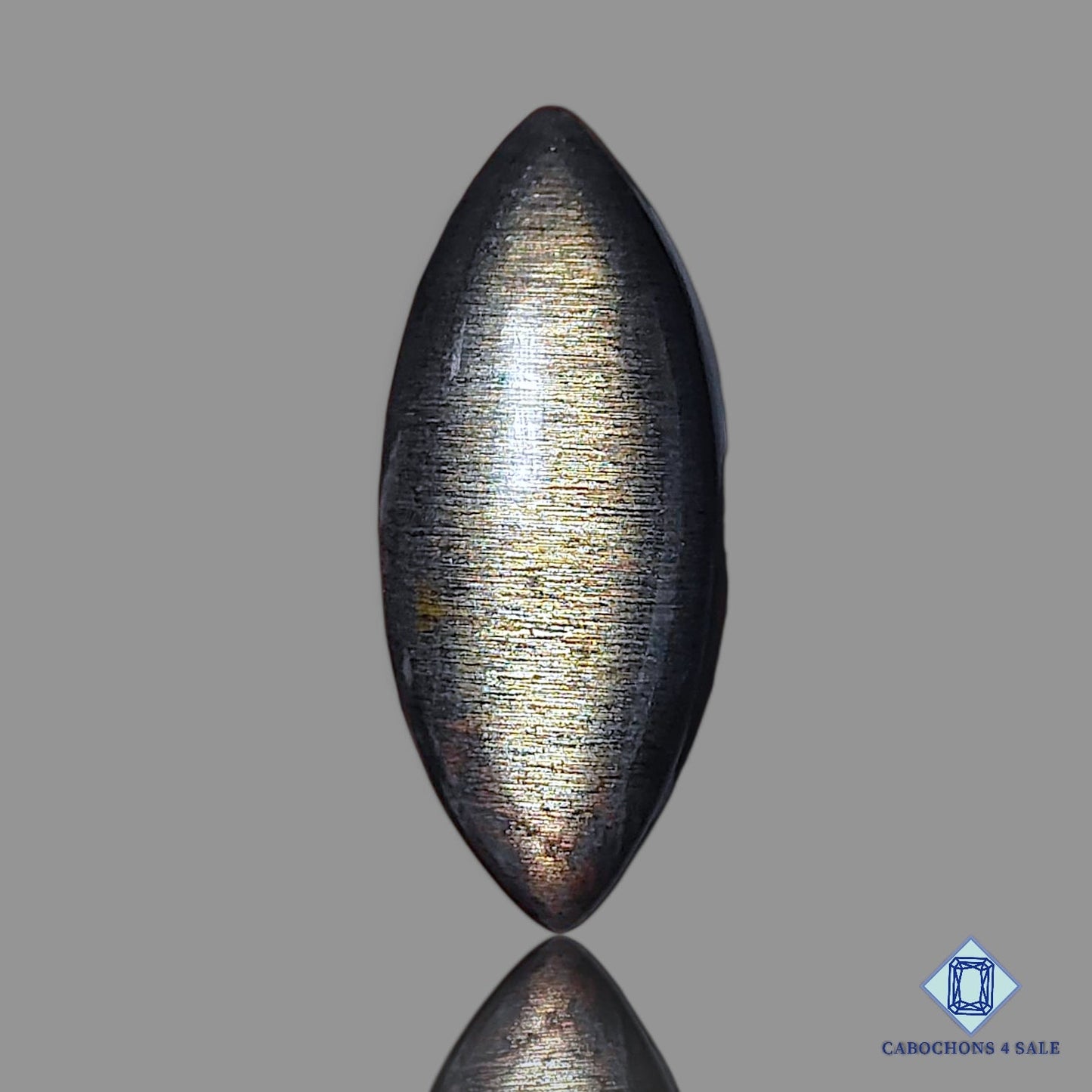 Natural Black Tanzanian Sunstone Gemstone Marquise Cabochons 32*14*5mm from Tanzania available for sale