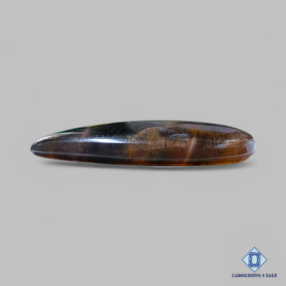 Natural Black Tanzanian Sunstone Gemstone Pear Cabochons 38*31*5mm from Tanzania available for sale