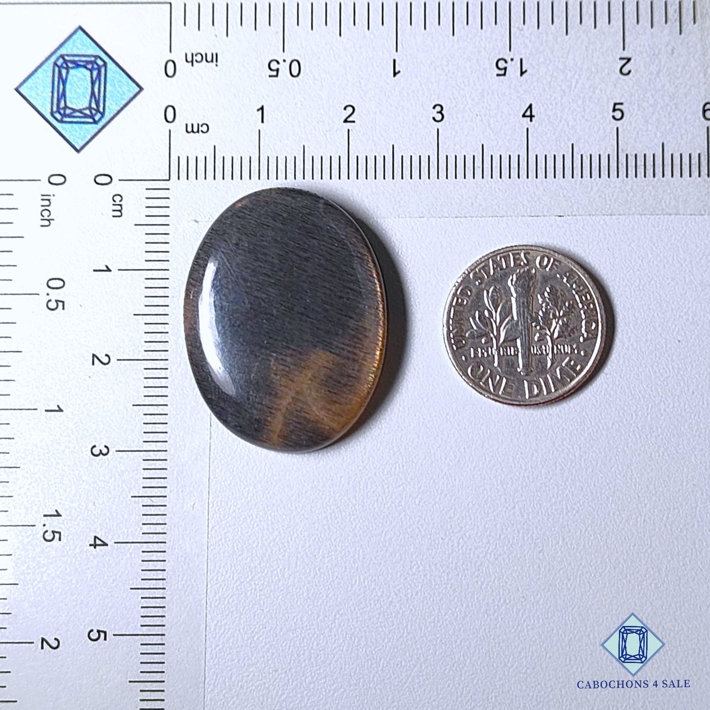 Natural Black Tanzanian Sunstone Gemstone Oval Cabochons 29*22*5mm from Tanzania available for sale