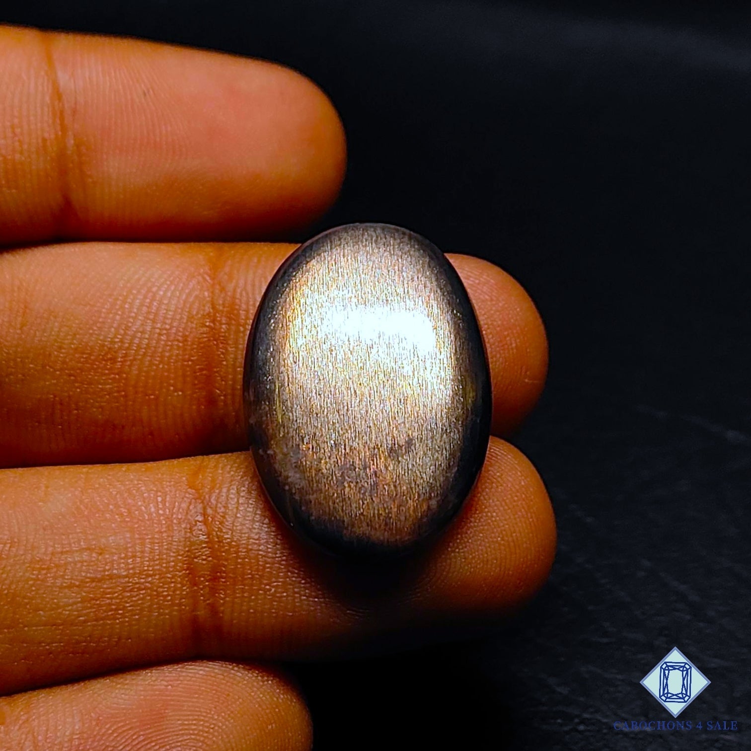 Black Tanzanian Sunstone