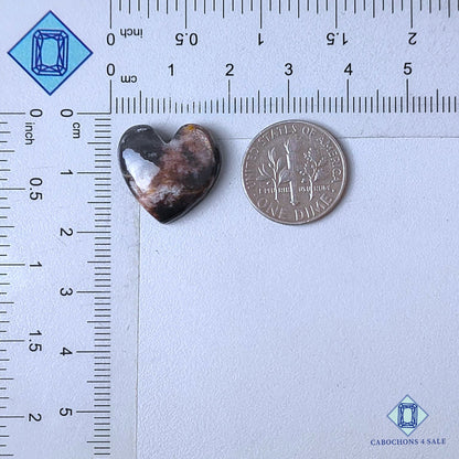 Natural Black Tanzanian Sunstone Gemstone  Heart Carvings 17*17*5mm from Tanzania  available for sale