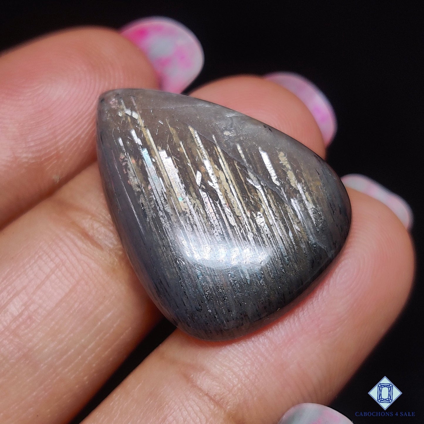 Black Tanzanian Sunstone