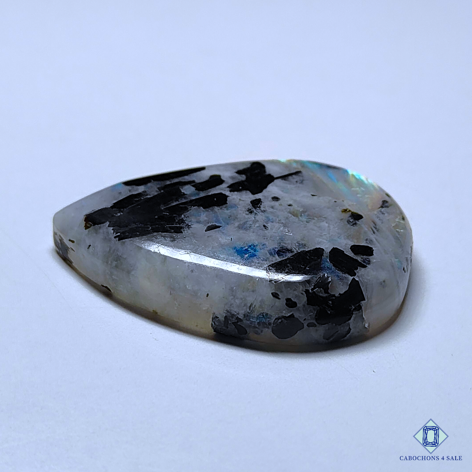 Black Tourmalated Moonstone