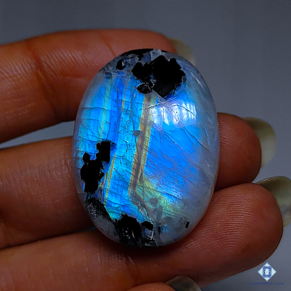 Black Tourmalated Moonstone